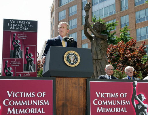 Remarks at Dedication of Victims of Communism Memorial