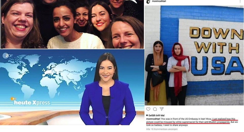 Down With Usa Zdf Journalistin Aline Abboud Sendet Skandalose Urlaubsgrusse In Die Heimat