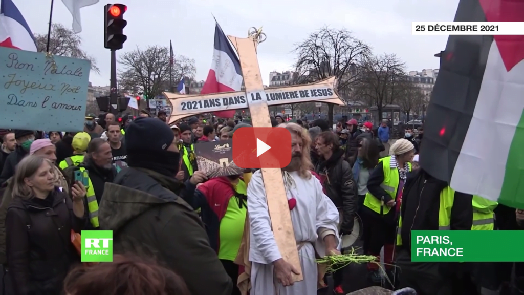 Die Gelbwesten in Paris: Demo gegen Coronamaßnahmen