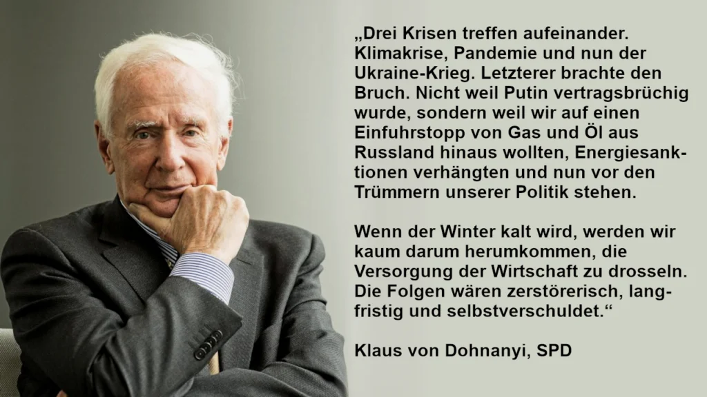 Interview mit Klaus von Dohnanyi, SPD