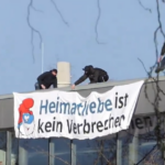 Identitäre klettern auf das Dach des Richard-Wossidlo-Gymnasiums in Ribnitz-Damgarten
