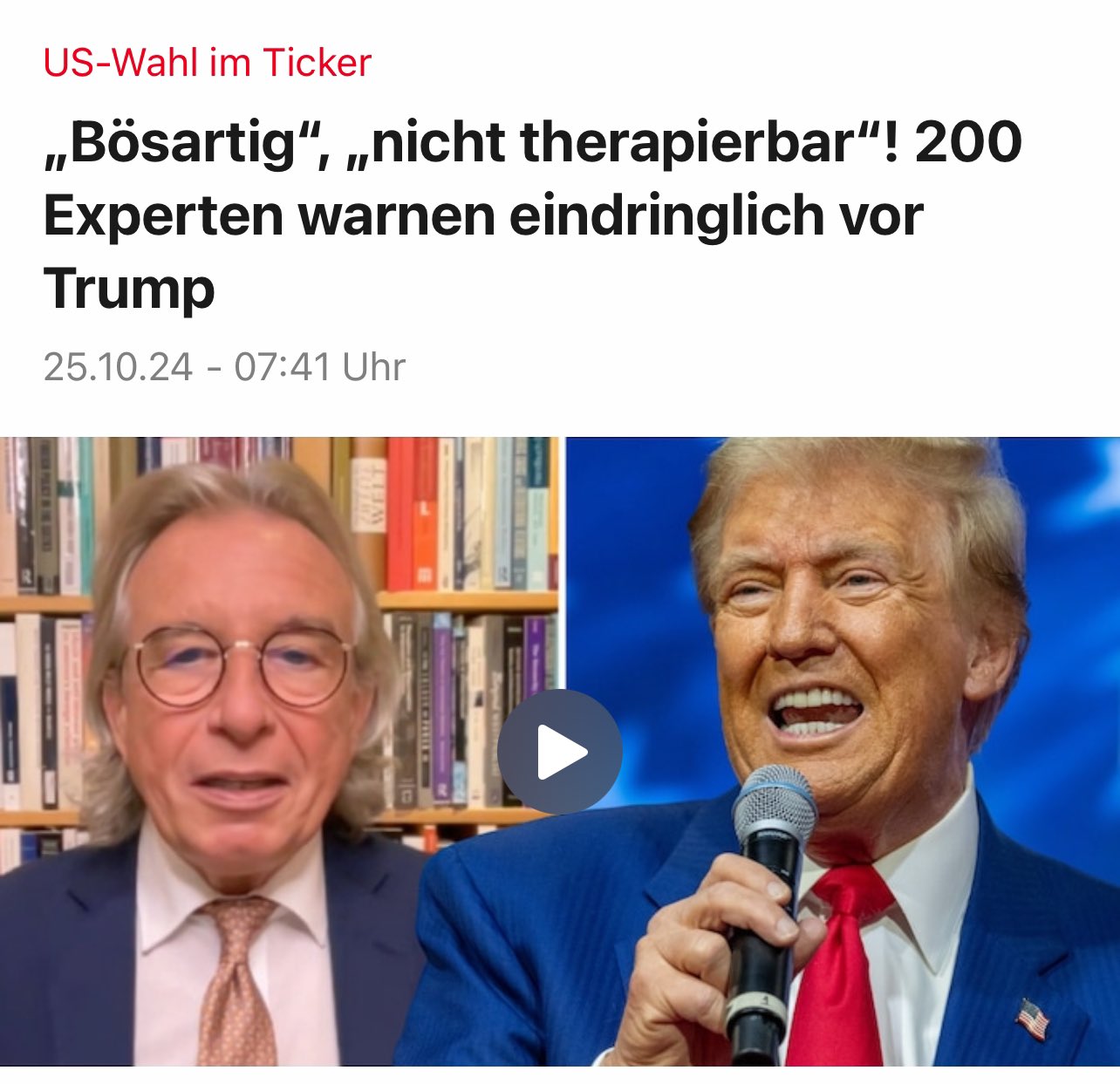 Handverlesene "Experten" hetzten gegen Trump