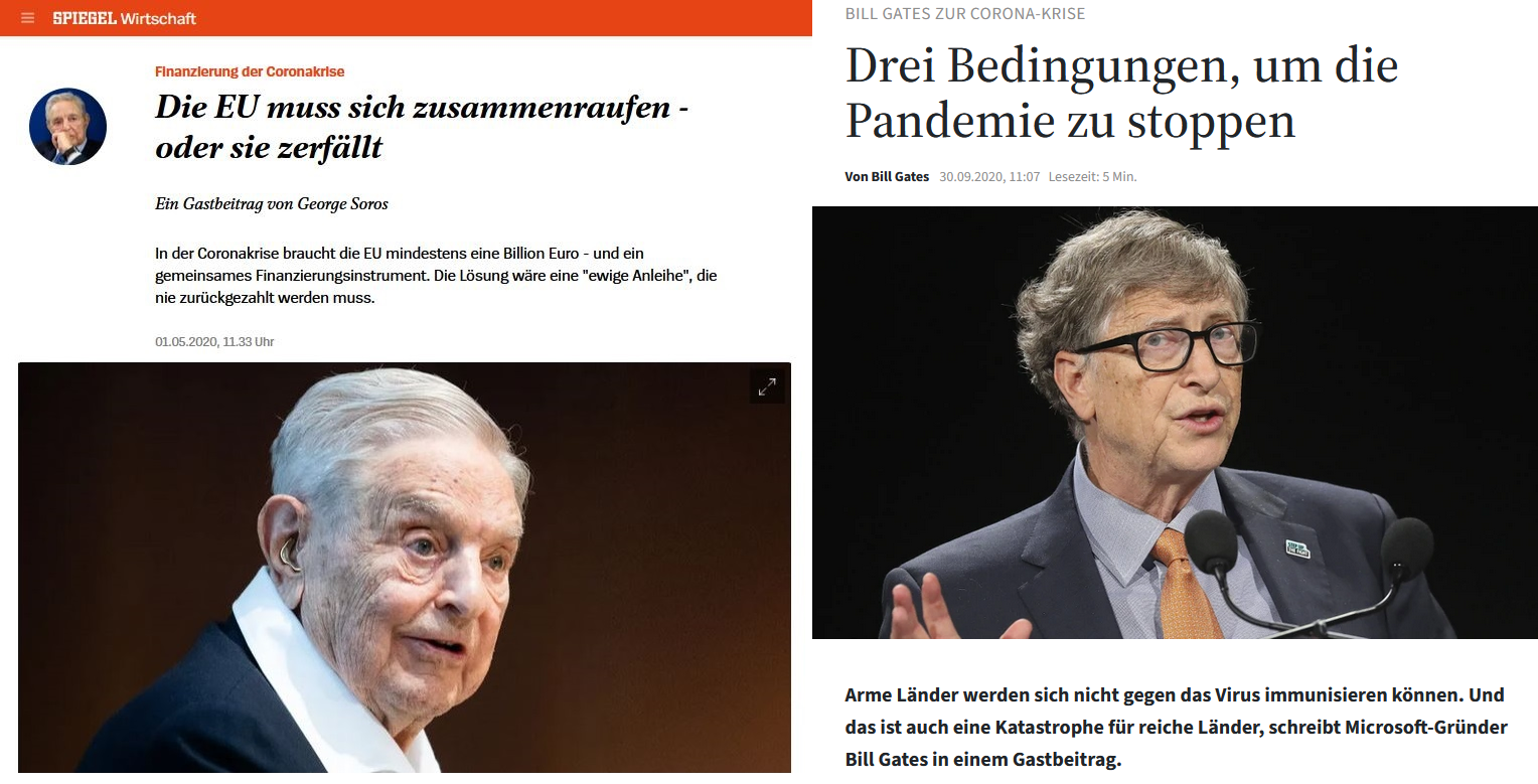 Soros und Gates mischen sich in die deutsche Politik ein.