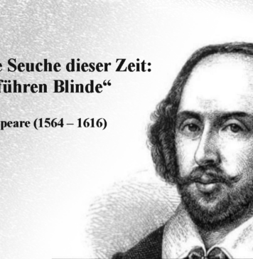 Das ist die Seuche dieser Zeit: Verrückte führen Blinde.