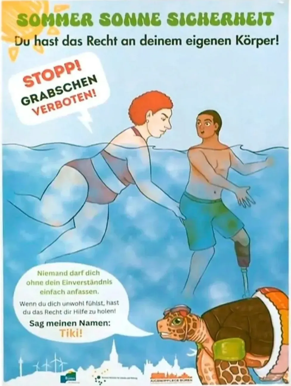 Grabschen verboten, unfreiwillig komisch