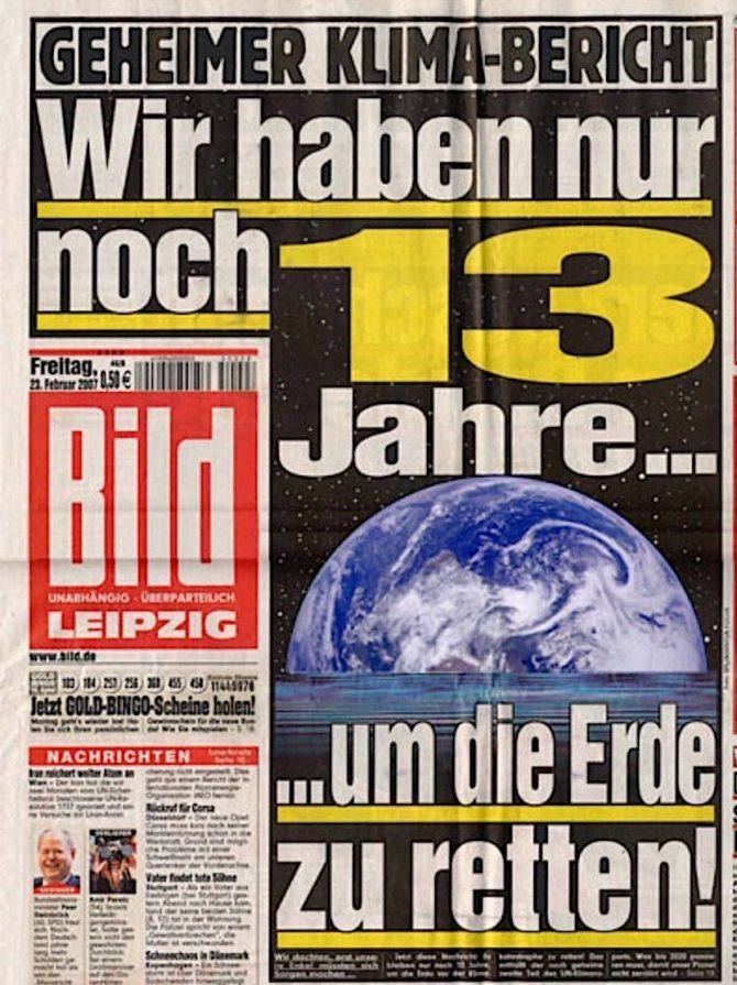 2020 hätte eigentlich die Welt untergehen sollen, laut unfehlbarem Klimarat