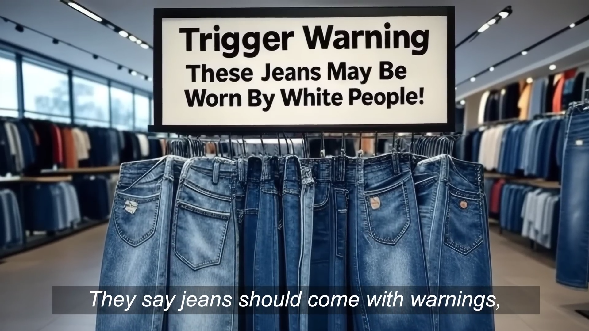 Achtung, womöglich werden diese Jeans auch von Weißen getragen