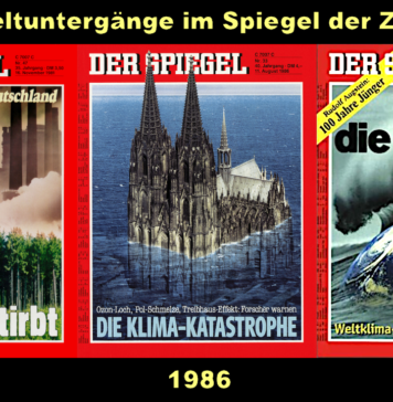 50 Jahre gefühlter Klimawandel auf Spiegel-Coverbildern