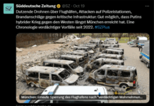 „Süddeutsche“ will Anschläge Linksextremer Putin unterschieben