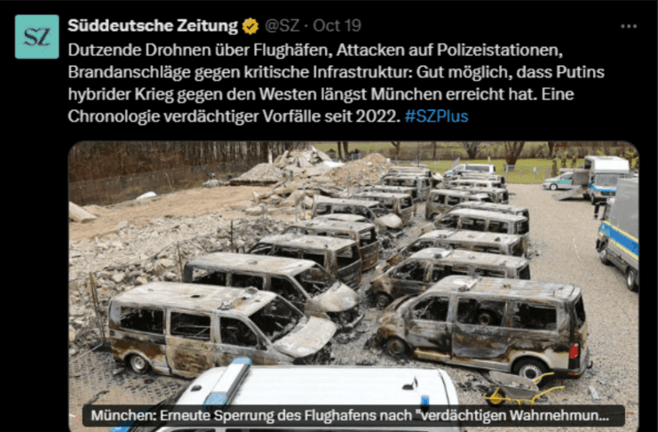 „Süddeutsche“ will Anschläge Linksextremer Putin unterschieben
