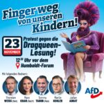 Berliner AfD plant Protestkundgebung gegen Dragqueen-Show für Kinder