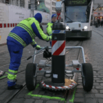Augsburg und die rollenden Poller vor dem Weihnachtsmarkt