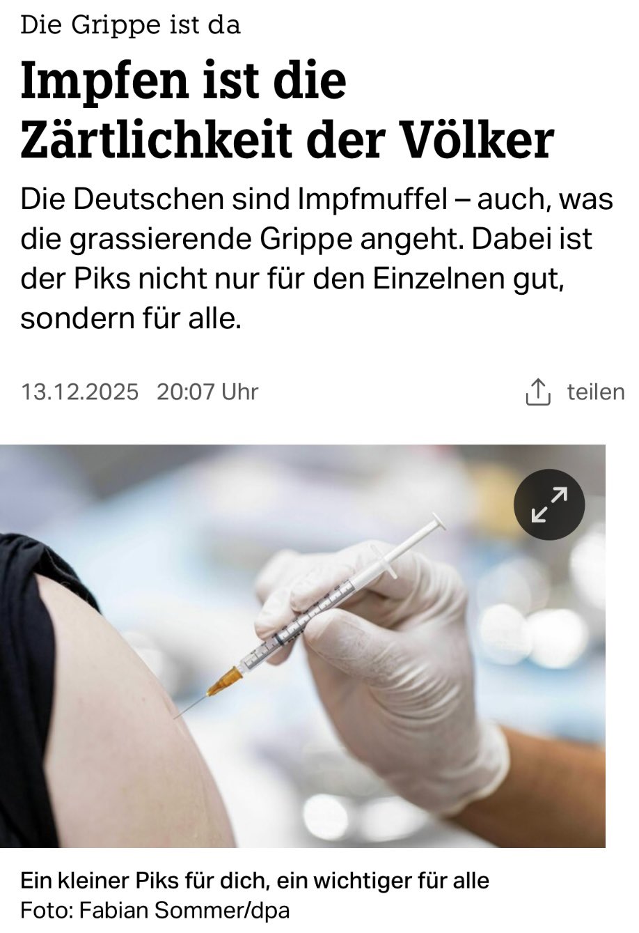 Werbung für Impfungen, die grotesker nicht sein könnte