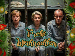 Weihnachtsgeschenk: Merkel, von der Leyen und Merz im Knast