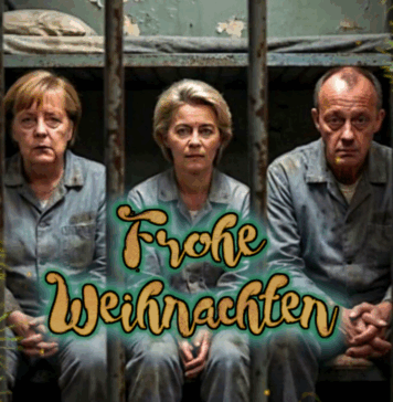 Weihnachtsgeschenk: Merkel, von der Leyen und Merz im Knast