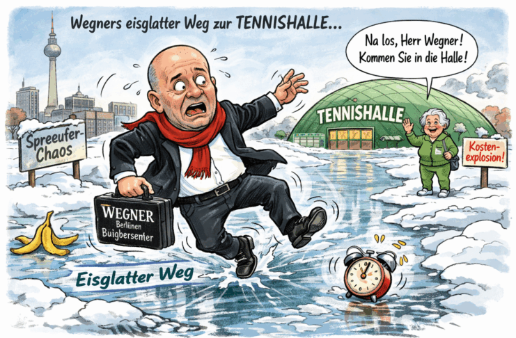 Wegner reagiert endlich: War der Weg zur Tennishalle etwa vereist?