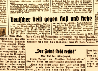 Schlagzeilen aus der Zeit des Nationalsozialismus