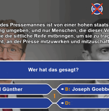 Daniel Günther vs. Joseph Goebbels (ein Vergleich) Daniel Günther im Vergleich mit Joseph Goebbels. Erschüttern gleiches Gedanken- und Weltbild.