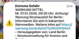 Sirenenalarm auf Handy: „Extreme Gefahr“