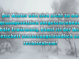Laut Urteil des Verfassungsgerichtes muss es jedes Jahr wärmer werden ...