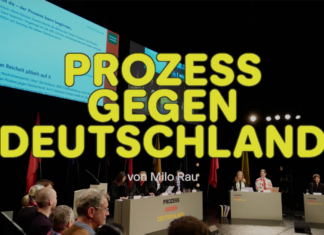 Das fiktive Urteil des „Prozess gegen Deutschland“ Der fiktive Prozess des Thaliatheaters gegen die AfD.