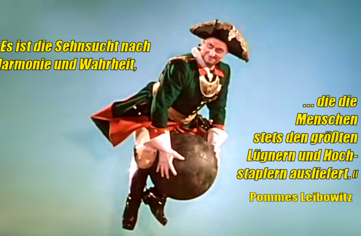 Karikatur von Friedich Merz als Münchhausen