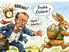 Merz: Wenn man erst am Ostersonntag Abend bemerkt, dass Ostern ist…
