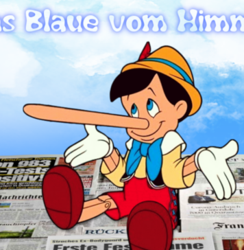 Pinocchio als Symbol für eine komplett verlogene Politik- und Medienlandschaft