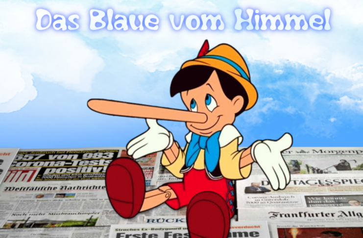 Pinocchio als Symbol für eine komplett verlogene Politik- und Medienlandschaft