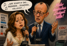 Merz ertrinkt in seinem Wortmüll – da kann auch Vicky Leandros nicht mehr helfen