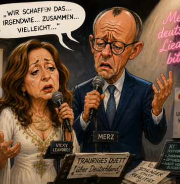 Merz ertrink in seinem Wortmüll – da kann auch Vicky Leandros nicht mehr helfen