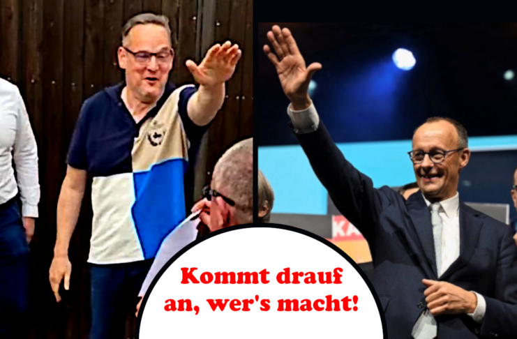Wenn ganz normale Grußgesten zum Hitlergruß skandalisiert werden ...