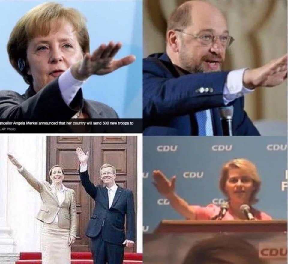 Merkel, Schulz und Co zeigen den Hitlergruß