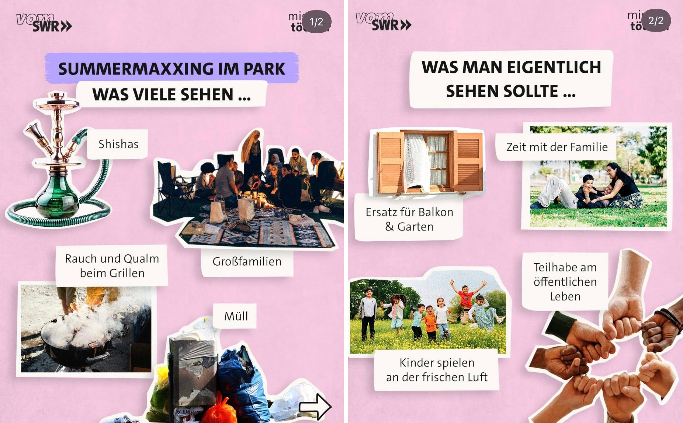 Was viele sehen, aber was ihr gefälligst zu sehen habt.