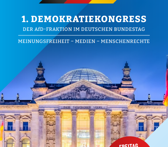 500 Teilnehmer, ausgebucht: AfD-Demokratiekongress über Meinungs- und Medienfreiheit im Bundestag