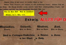Proklamation König Ludwigs I. von Bayern vom 6. März 1848 - Alles für Deutschland