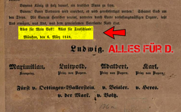Proklamation König Ludwigs I. von Bayern vom 6. März 1848 - Alles für Deutschland