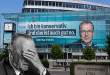 „Ich bin konservativ“ – Berlins teuerster Witz hängt am CDU-Haus