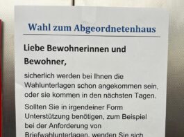 Foto der Woche: „Jede Stimme zählt!“ – Briefwahlhilfe im Caritas-Altenheim
